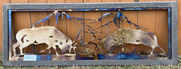 Heat treated plasma wall art