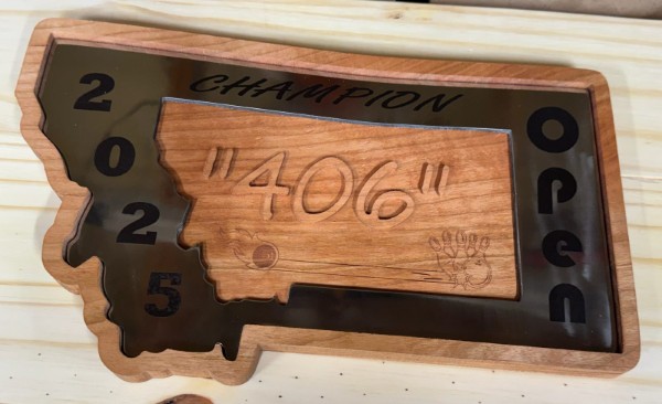 Mixed media plasma and routering and engraving plaque