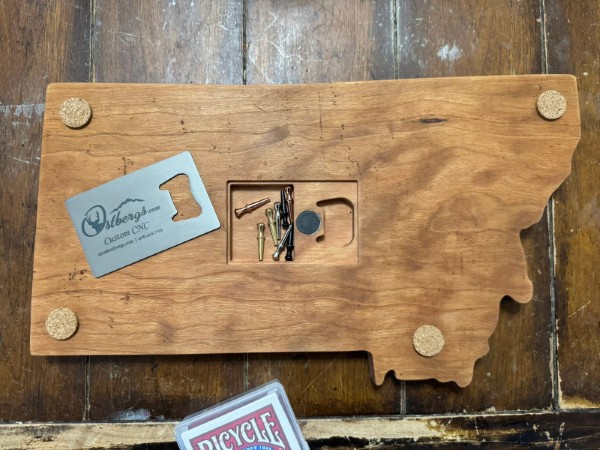 Wood Router Cribbage board custom peg storage pocket